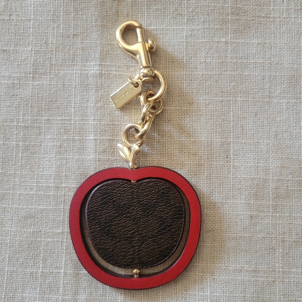 Coach Apple bag charm